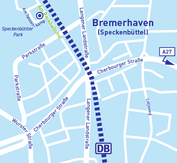Anfahrtsskizze Bremerhaven Speckenbüttel
